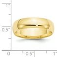 thumbnail image 3 of 10k Yellow Gold 6mm Thick Lightweight Comfort Fit Band Size 10, 3 of 3