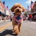 thumbnail image 4 of Patriotic 4th of July Dog Bandana, American Flag Dog Bandanas Triangle Bibs Scarf for Medium and Small Dogs, 4 of 6