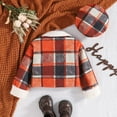 thumbnail image 4 of Vedolay Toddle Baby Girls Winter Coat Cute Boy 2023 Hooded Baby Kids Thick Zipper Girls Coat Orange,5Y, 4 of 5