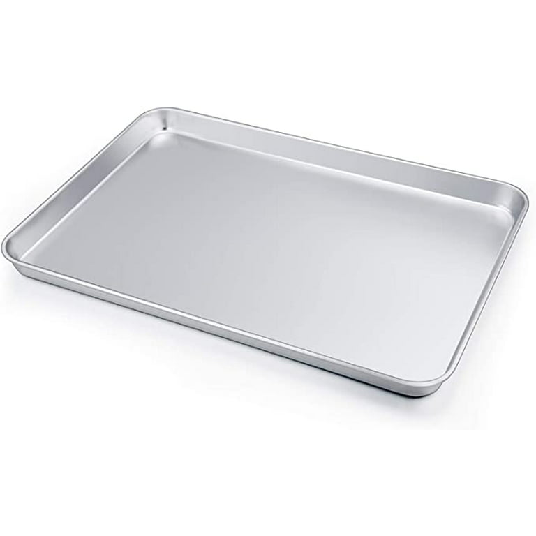 Roofei Stainless Steel Baking Sheet Pan Toaster Oven Tray Rectangle Small  Size 9.1''x6.8''x1'' Non Toxic & Healthy, Mirror Finish & Easy Clean