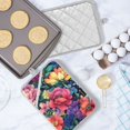 thumbnail image 5 of Yayeee Pot Holders Kitchen Heat Resistant with Pockets 7"x9.8" Cotton Oven Cooking Hot Pads, Ethereal Floral Harmony, 5 of 7