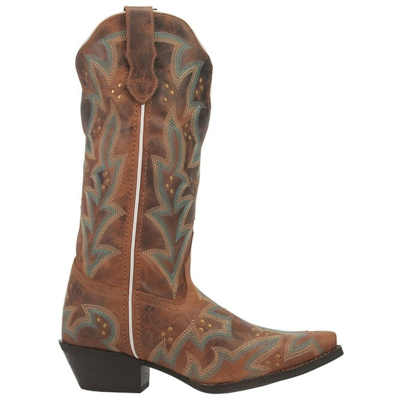 Laredo Women's Adrian Wide Calf Western Boot Snip Toe - 52412 8 M US