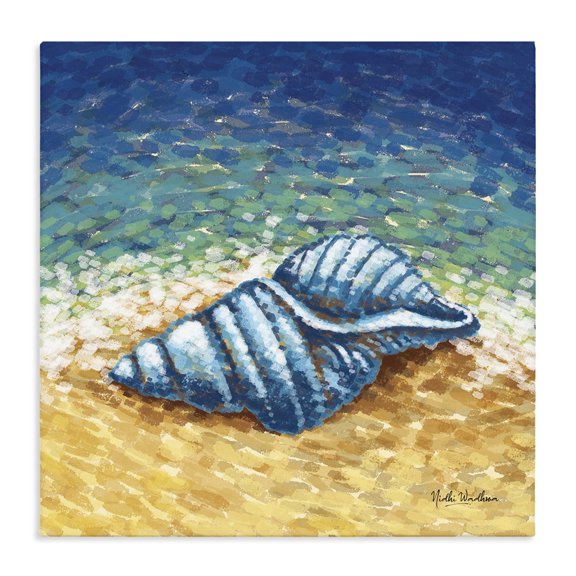 Stupell Industries Tropical Conch Shells by Shore Canvas Art, 17 x 17, by Nidhi Wadhwa