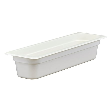 Cambro 24LPCW148 Camwear White Half Size Long x 4 D Food Pan"