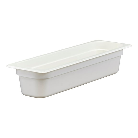 Cambro 24LPCW148 Camwear White Half Size Long x 4 D Food Pan"