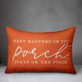 thumbnail image 2 of Creative Products What Happens on the Porch Orange 14x20 Indoor / Outdoor Pillow, 2 of 2