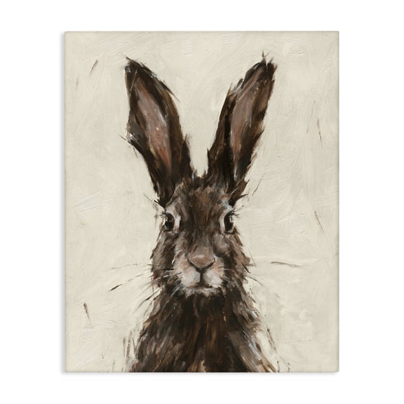 Stupell Industries Rustic Lodge Brown European Rabbit Hare Canvas Art, 16 x 20, by Ethan Harper