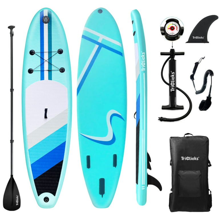 Adjustable Board EVA Kit Ft. Leash, Non-slip Adult Yoga Surfing Fins, Lake 10 Paddle SUP Stand with Board Repair SUDOO Pump, Paddle, Up Free Surfboard Deck for Fishing Inflatable Backpack, River 3