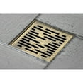 thumbnail image 2 of Kingston Brass Watercourse Transit 4" Square Grid Shower Drain Antique Brass Antique, 2 of 5