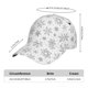 thumbnail image 2 of Fotbe Snowflake Minimalist Gorro Clásico de Béisbol, Gorra Ajustable con Broche Snapback, Gorro de Exterior de Algodón Suave, 2 of 6
