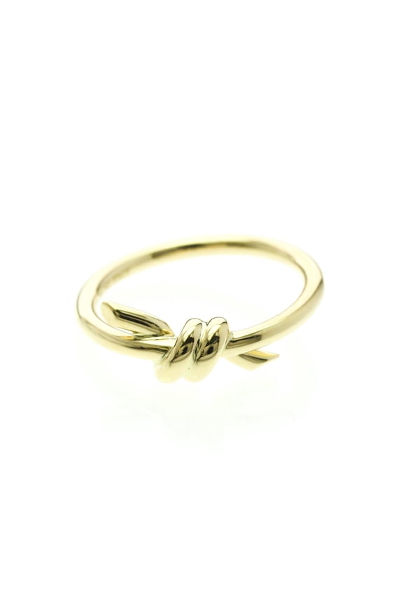 Pre-Owned Tiffany Knot Ring Yellow Gold (18K) Fashion No Stone Band Ring Gold