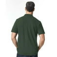 thumbnail image 4 of Gildan Men's Softstyle Pique Polo Shirts, Polos 100% Ring-Spun Cotton Short Sleeve Golf Polo Shirt, Forest Green 3XL, 4 of 5