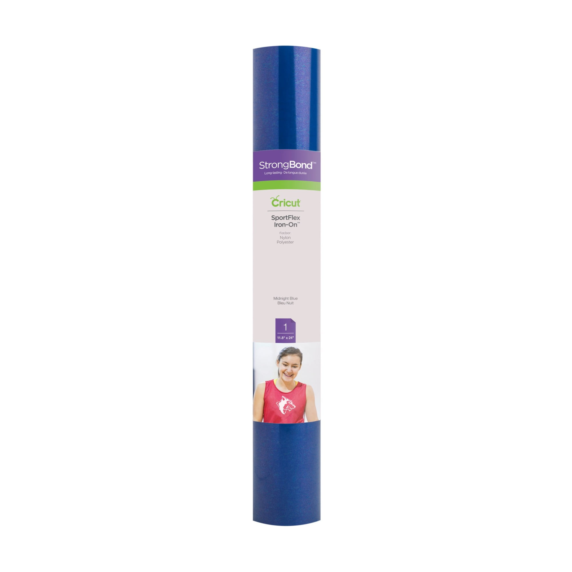 Cricut® SportFlex IronOn™ Vinyl, Midnight Blue, 11.8" x 24"