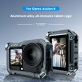 thumbnail image 2 of Premium Metal Rabbit Cage for DJI ACTION6 Action Camera, Protective Aluminum Alloy Frame, Enhanced Mountable Accessory for Vlogging & Filmmaking, Lightweight & Compact Camera Housing, 2 of 8
