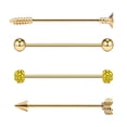 thumbnail image 2 of Aretes de acero inoxidable Sunnimix 4 Piezas oro, 2 of 8