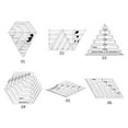 thumbnail image 2 of Clear Acrylic Rulers 45 Degree Diamonds Ruler For Home Diy Sewing Patchwork Craft Quilted Cutting Ruler Scale Home Sewing Tools, 2 of 5