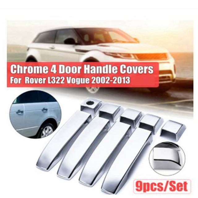 Cubiertas de la Manija de la Puerta del AutomóVil Cubierta de la Manija de la Puerta Exterior para Range para L322 2002-2012 Chrome