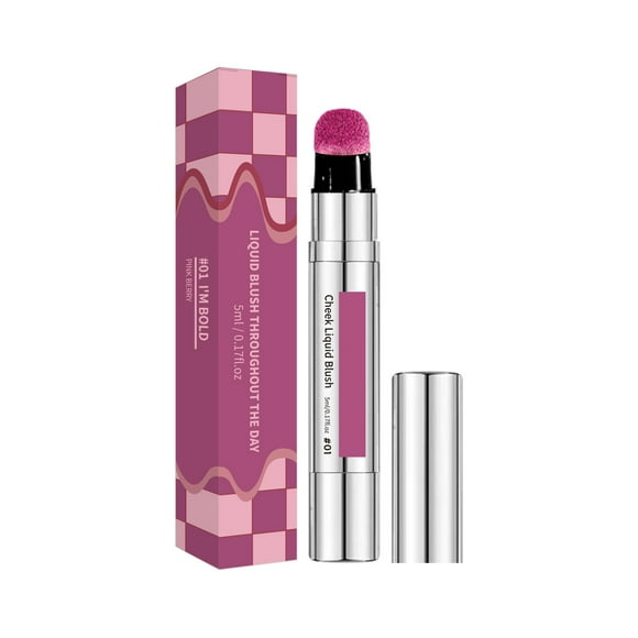WIFKLSIIPG Liquid ( Berry) Lightweight Blendable Formula for A Natural Flush Buildable Color for A Glow Long Lasting Cheek Tint