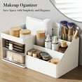 thumbnail image 4 of Makeup Organizer Cosmetic Desk Storage Container With Drawers Vanity Holder For Brushes Beauty Products Lipstick Dressing Table Countertop Bathroom Counter Organizers, 4 of 7