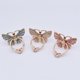 thumbnail image 3 of Soportes para anillos de teléfono celular, 8 piezas Soporte para anillo de teléfono con mariposa con diamantes de imitación y purpurina Soporte para dedo de mariposa Agarre de metal con hebilla de bot, 3 of 5