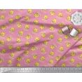 thumbnail image 3 of Soimoi Satin Silk Fabric Cup,Plate & Chick Cartoon Print Fabric by the Yard 42 Inch Wide, 3 of 3