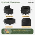 thumbnail image 2 of Aoxun 10 Piece Patio Furniture Set Wicker Rattan Patio Sectional Sofa Set Outdoor Seating Furniture with Thickened Cushion, Black (Include Waterproof Cover), 2 of 6