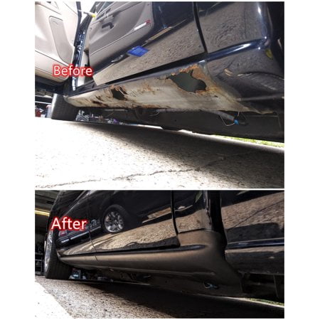 Rocker Panel Guard Crew Cab Compatible with 1999 2000 2001-2006
