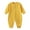 Yellow, variant on WEIYLL Boys Bodysuits Warm Homewear Thickened Spring Autumn Coffee Baby Casual Jumpsuits 0-3 Months