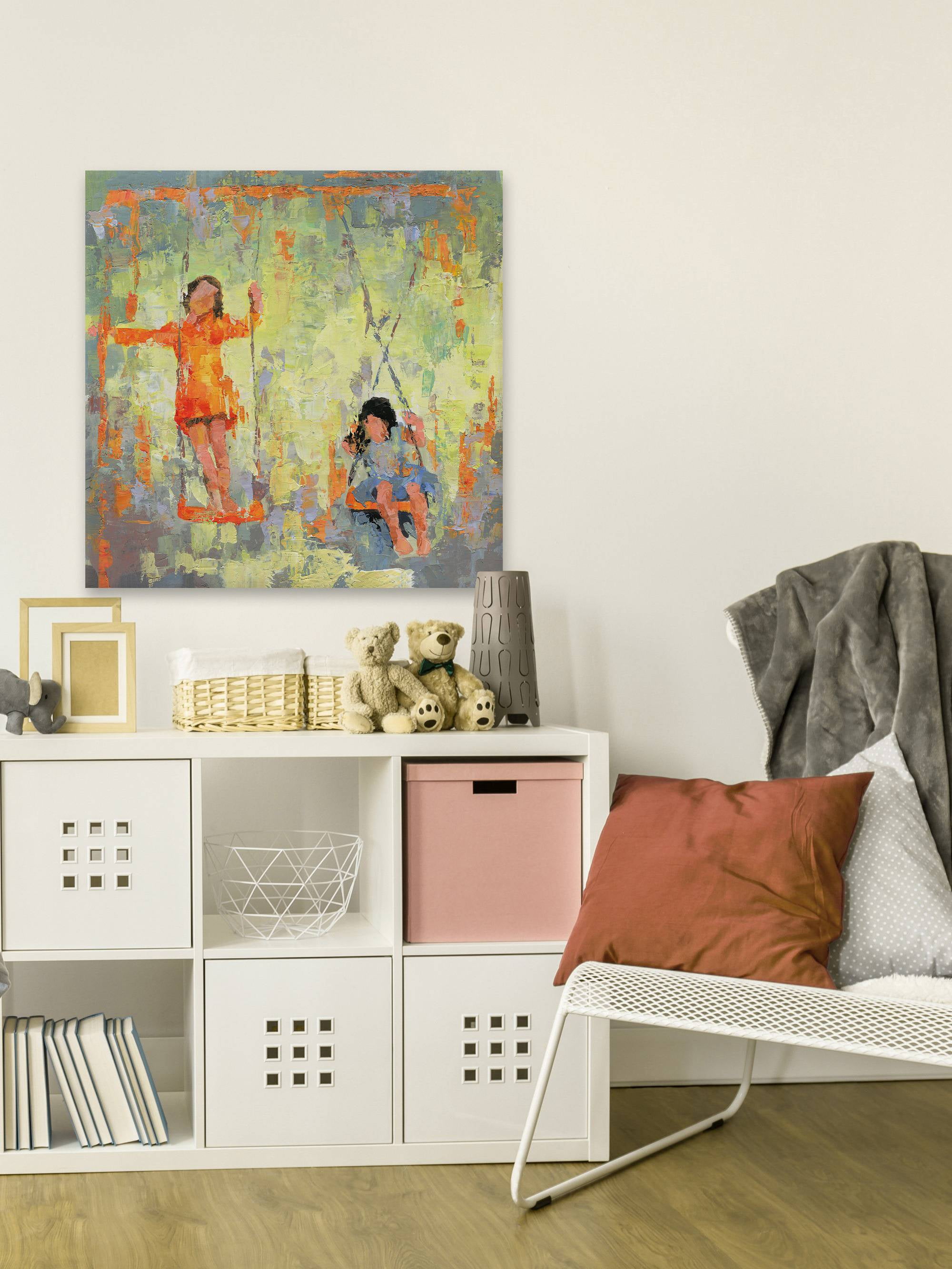 Parvez Taj Swinging Free Canvas Wall Art