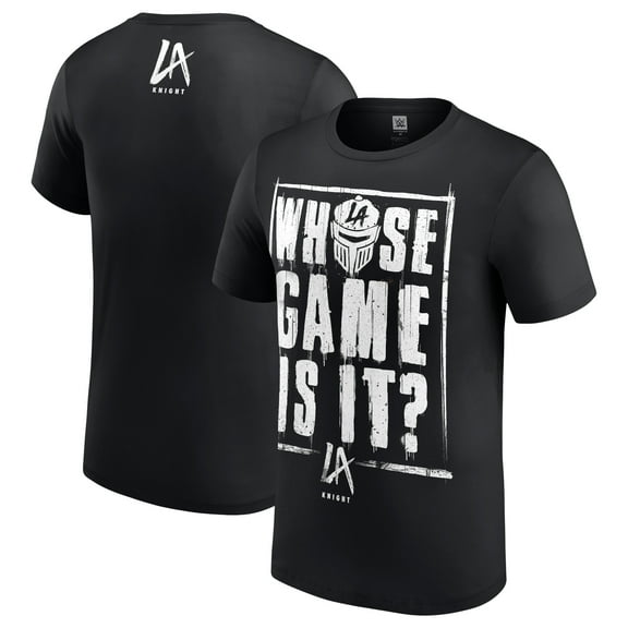 Youth Black LA Knight Whose Game Is It? T-Shirt