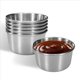 thumbnail image 3 of 24 Tazas de Salsa para Mojar de Acero Inoxidable de 2 Onzas, Mini Tazones para Salsa, Tazas de Condimentos de Metal Reutilizables, Recipientes para Moldes (Plateados), 3 of 5