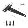 thumbnail image 5 of Heavy Duty T-Strap Hinges, Stainless Steel Galvanized Surface Corrosion Resistant Smooth Edges 270-Degree Opening Strong Load-Bearing For Doors Windows Garden Sheds Fences Crates, 5 of 5
