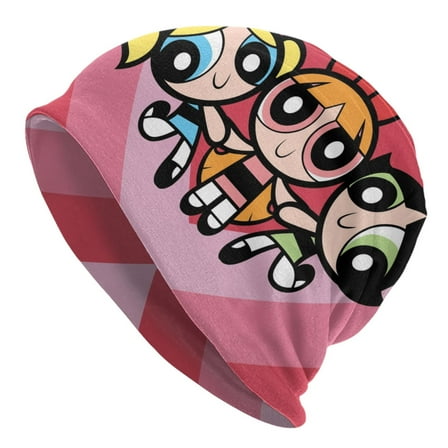 Powerpuff Girls Beanie Hat Cap 3D Print Soft Slouchy Beanies Hat