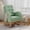Light green lambswool without footrest, variant on Modern Linen Upholstered Rocking Chair - Glider Chair with Side Pocket for Living Room Bedroom Nursery