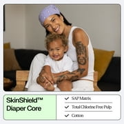 (2 pack) Freestyle Total Chlorine Free 14x Better Absorption Hypoallergenic EWG Verified® Baby Diapers, Size 4 (22-34 lbs), 48 Count
