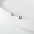 thumbnail image 5 of QQTDFG Sterling Silver Tiny Flower Stud Post Earrings 4mm A1830-Silver, 5 of 7