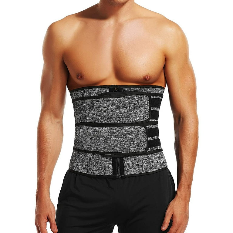 KIWI RATA Neoprene Sauna Workout Waist Trainer for Men Sweat