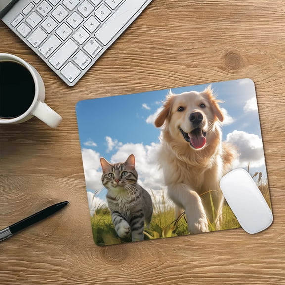 Cevemin Custom Personalized Picture Mouse Pad - 9.4x7.8 Inch Rubber Non-Slip Desktop Pad for Computer Use and Office Gift
