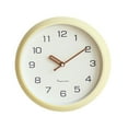 thumbnail image 1 of Reloj decorativo de pared, reloj, sencillo, único, silencioso, creativo y moderno para dormitorio. Amarillo, 1 of 9