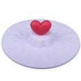 thumbnail image 2 of Dream Lifestyle Silicone Cup Lids, Creative Heart Mug Cover, Food Grade Anti-Dust Airtight Seal Silicone Drink Cup Lids, Keep Drinks Cool or Hot, Protect from Winged Pests, 2 of 8