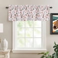 thumbnail image 2 of Pink Bunny Floral Easter Rod Pocket Curtain Valance, Elegant Pastoral Spring Floral Rabbits Farmhouse Window Valance for Living Room, Bedroom, Kitchen 54"W x 18"L, 2 of 9
