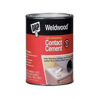 DAP Weldwood Original Contact Cement Adhesive Glue, Neoprene Rubber, Clear,  3 oz. 