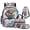 Cherry Blossom Otter, variant on Yspwyqan Kids Backpack Set for Boys and Girls, 4-Piece Backpack Set with Lunch Bag Pencil Case Water Bottle Bag, 17 Inch Large Capacity Lightweight Jungle Elephant Back to School Supplies