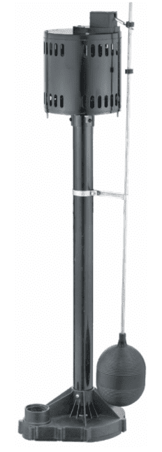 XtremepowerUS 1/3HP 3000 GPH Thermoplastic Low Profile Pedestal Sump Pump, 1-1/2" NPT Discharge, Utility & Basement Pump