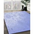 thumbnail image 3 of Ahgly Company Machine Washable Indoor Round Transitional Sky Blue Area Rugs, 8' Round, 3 of 7