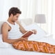 thumbnail image 5 of Fotbe Cartoon Hot Dog Pantalones de Pijama para Hombre, Pantalones de Dormir, Pantalones de Casa con Cintura Ajustable y Bolsillos-Small, 5 of 6