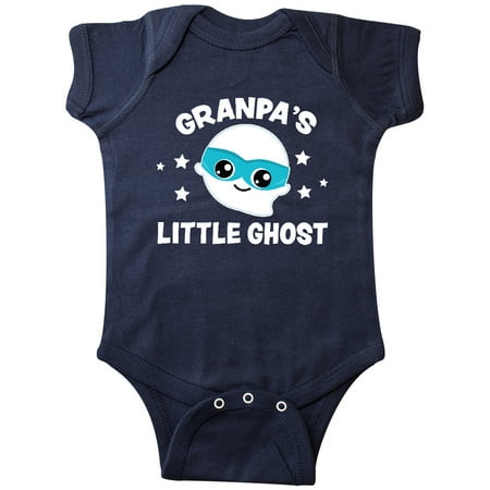 

Inktastic Cute Granpa s Little Ghost with Stars Gift Baby Boy or Baby Girl Bodysuit