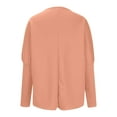thumbnail image 3 of Pntutb Woman Long Sleeve Capless Solid Color Fashion Commuting Fallow Comfort Tops for Winter, 3 of 5