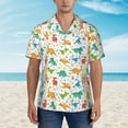 thumbnail image 6 of Picia Dinosaur Gentle Cotton Regular Fit Short Sleeve Casual Hawaiian Shirt for Men-3X-Large, 6 of 9