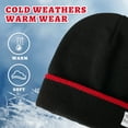 thumbnail image 3 of ZOWYA Knit Rib Cuff Beanie for Men and Women – Knit Hat Skull Ski Cap with Solid Color/Stripe, 3 of 5